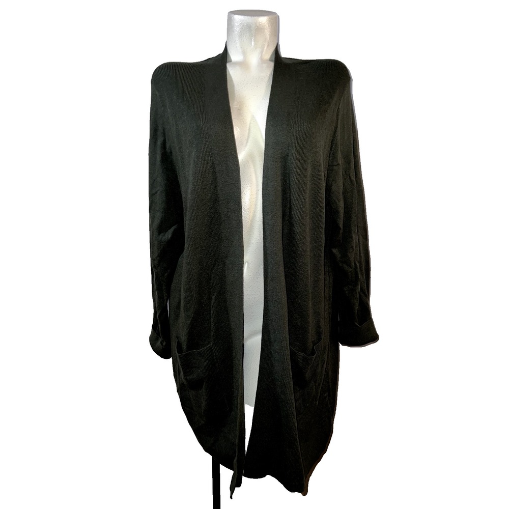 GAPโ Bella Open Longline Cardigan Sweater Womens XXL Deep Depths Green New